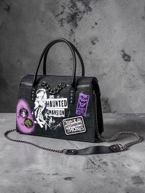 NWT Retired Disney Parks Loungefly Haunted Mansion Ghosts Satchel Crossbody